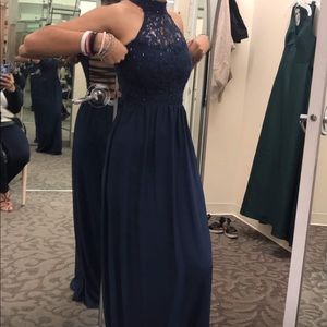 Royal blue prom dress